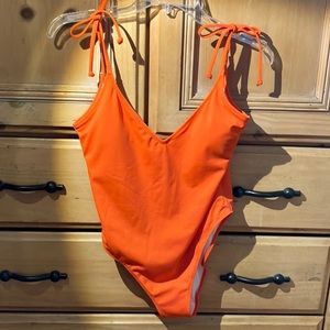 Tomato Red One-Piece Swimsuit, PINK by Victoria’s Secret, M